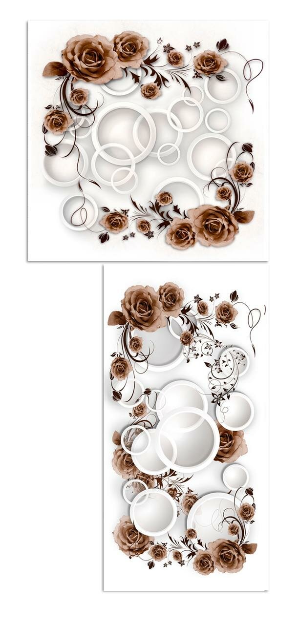 узор, фотообои объемные круги, delice decor фотообои, фотообои на стену 3d, текстурные фотообои на стену