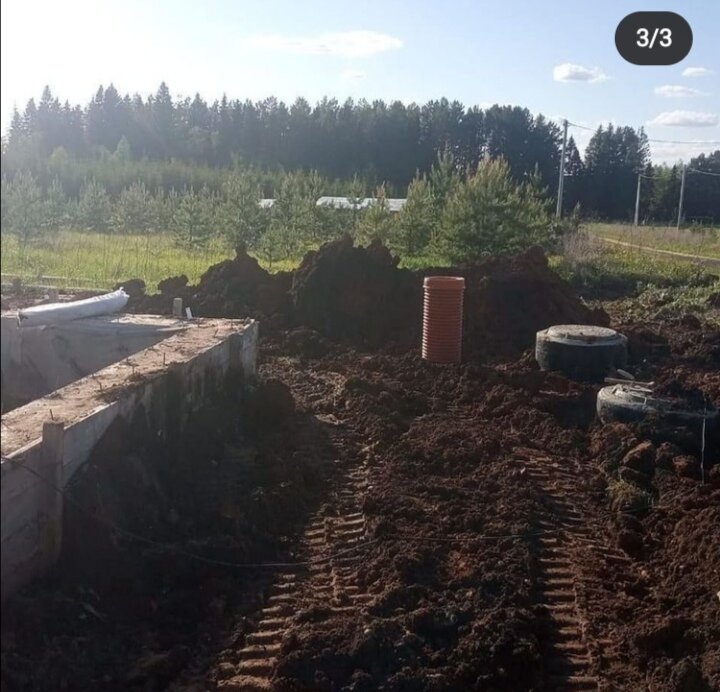 земельный участок, участок, дачные участки, участок с домом, подпорная стенка из фундаментных блоков