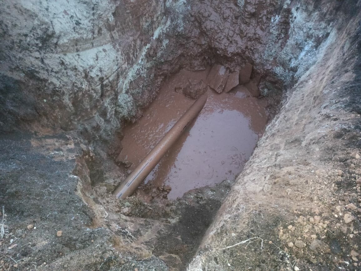 яма, канализация в частном, порыв водопровода, сети водоснабжения, канализация в частном доме