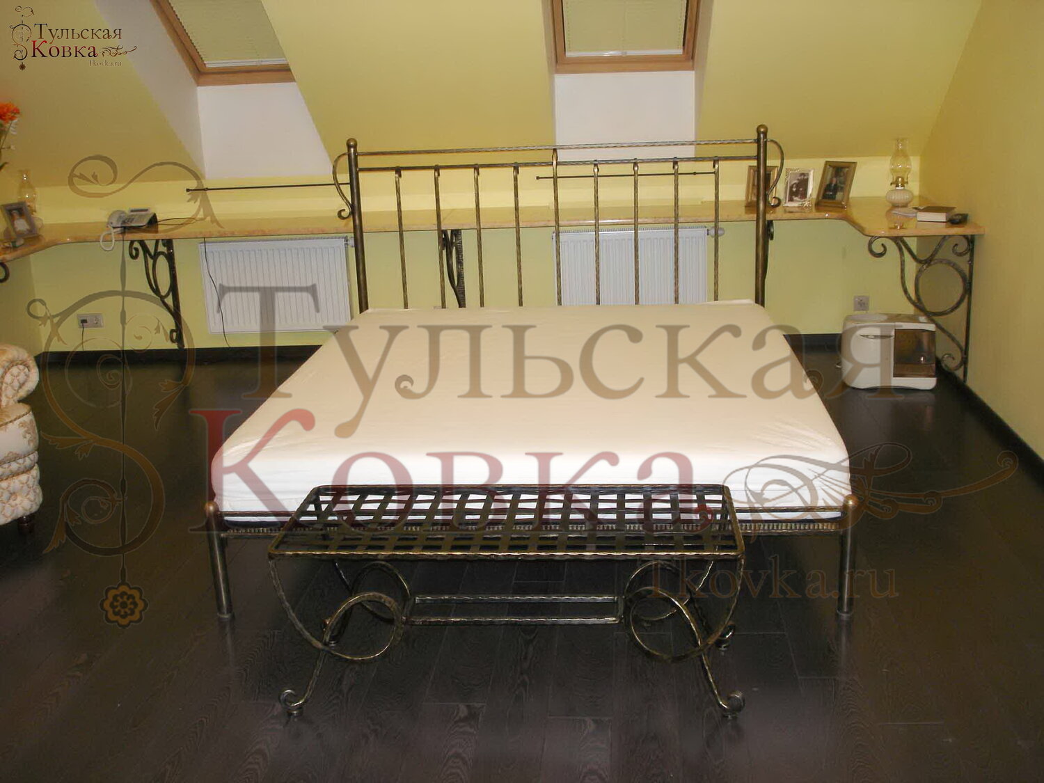 металлическая кровать, кровать кованая, кованая мебель, кровать верона металлическая, кровать альфа металлическая широкая