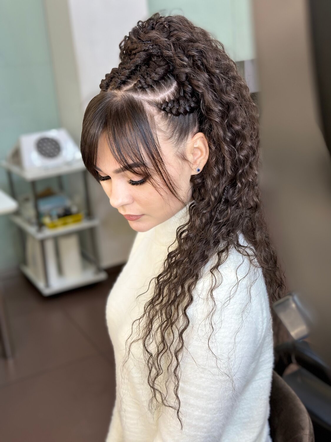 косички прически, прически с гофре, косички дреды, прически с гофрированными волосами, афро кудри