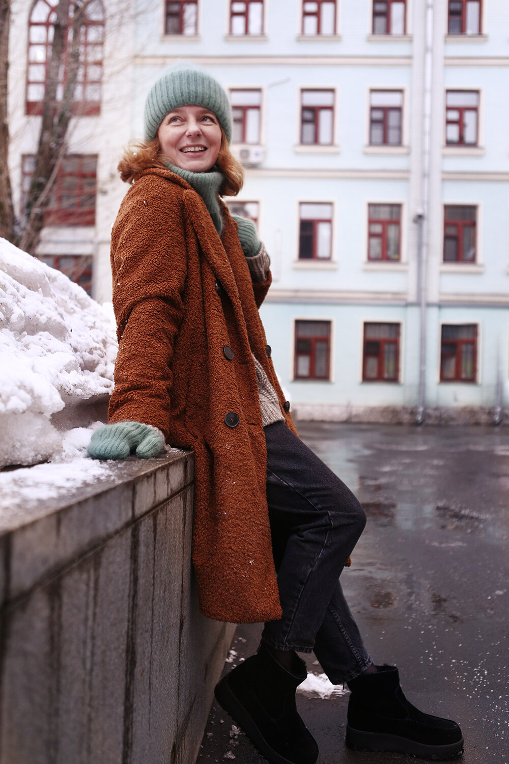 теплое пальто, девушка, пальто, необычное пальто, стильное пальто