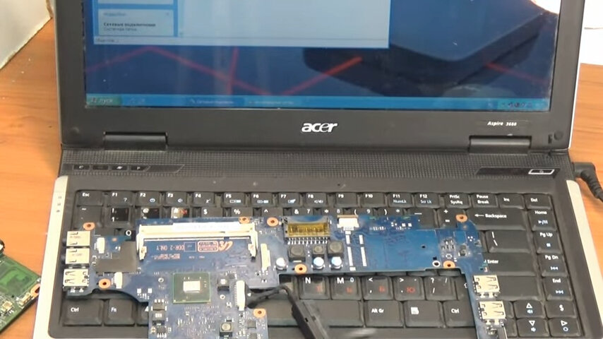 ноутбук acer, ноутбук acer изнутри, ноутбук acer aspire, ремонт ноутбуков, ноутбук ремонт
