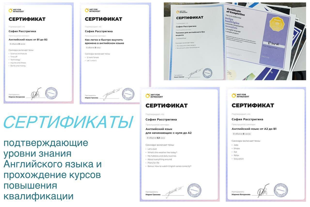 сертификат по английскому языку, сертификат, преподаватель английского языка, репетитор по английскому языку, сертификат инфоурок