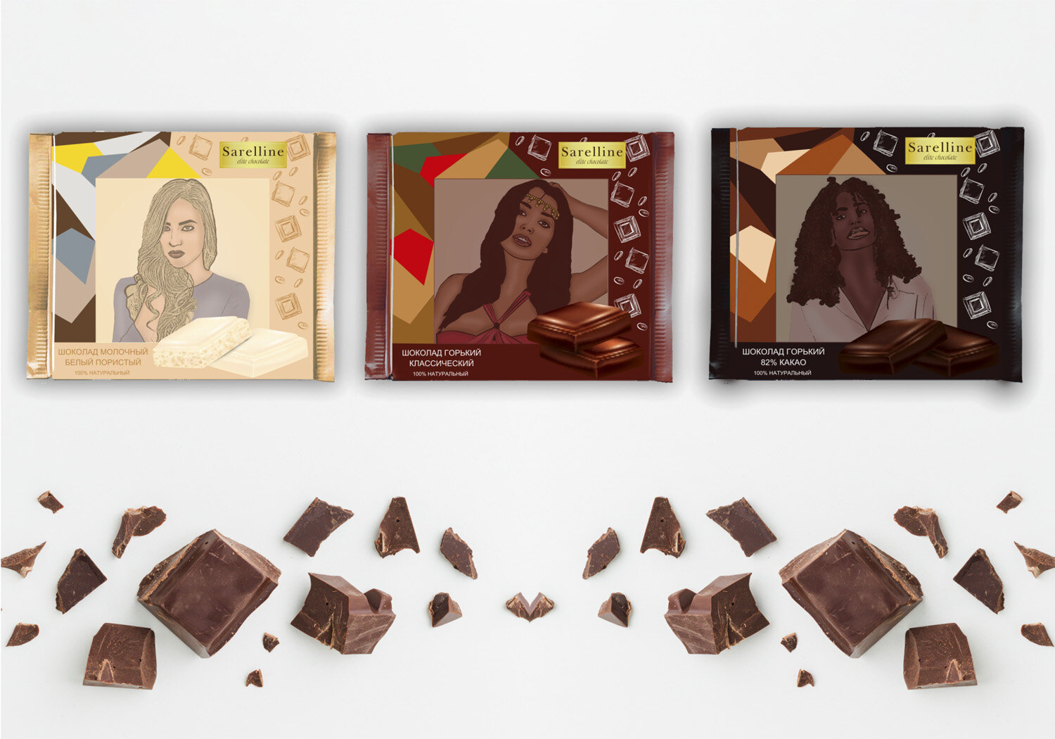 шоколад, шоколадный, кусочки шоколада сверху, chocolate, карточка с едой шоколад