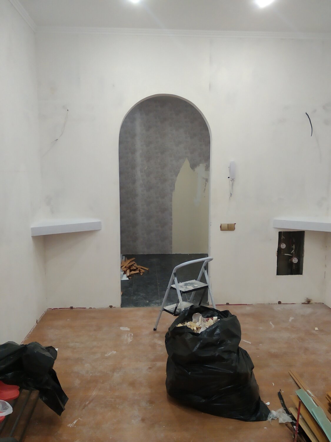 квартира, арка из гипсокартона в хрущевке, комната, арки из гипсокартона в хрущевках, стен