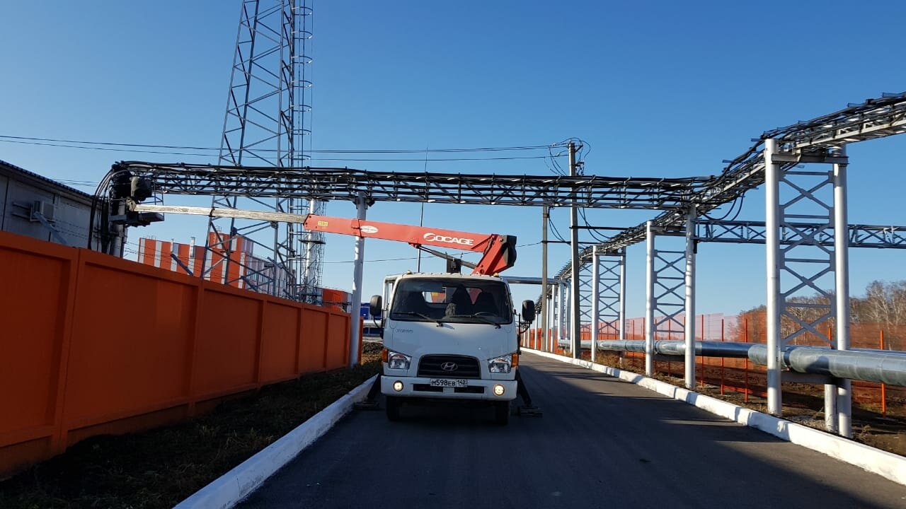 автовышка платформа, техника, спецтехника, погрузка металлопроката, мост через гэс волжский