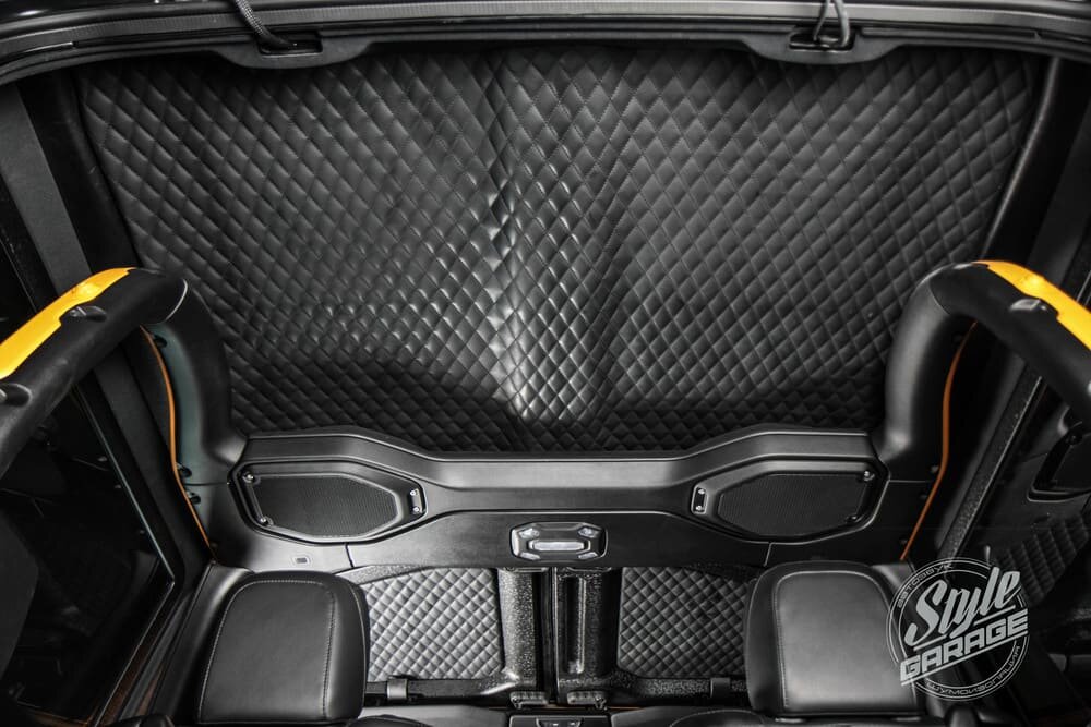 звукоизоляция jeep wrangler, jeep wrangler, джип вранглер перетяжка потолка, автостандарт автоателье, авто