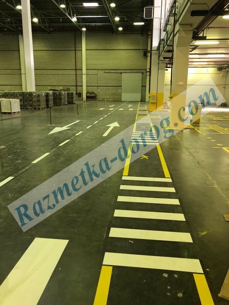 сигнальная разметка, напольная разметка, сигнальная разметка нс5, сигнальная разметка на предприятии, паркинг