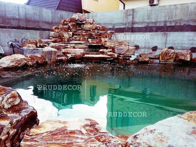 водопад, декоративный пруд, пруд, водоём, pool bath