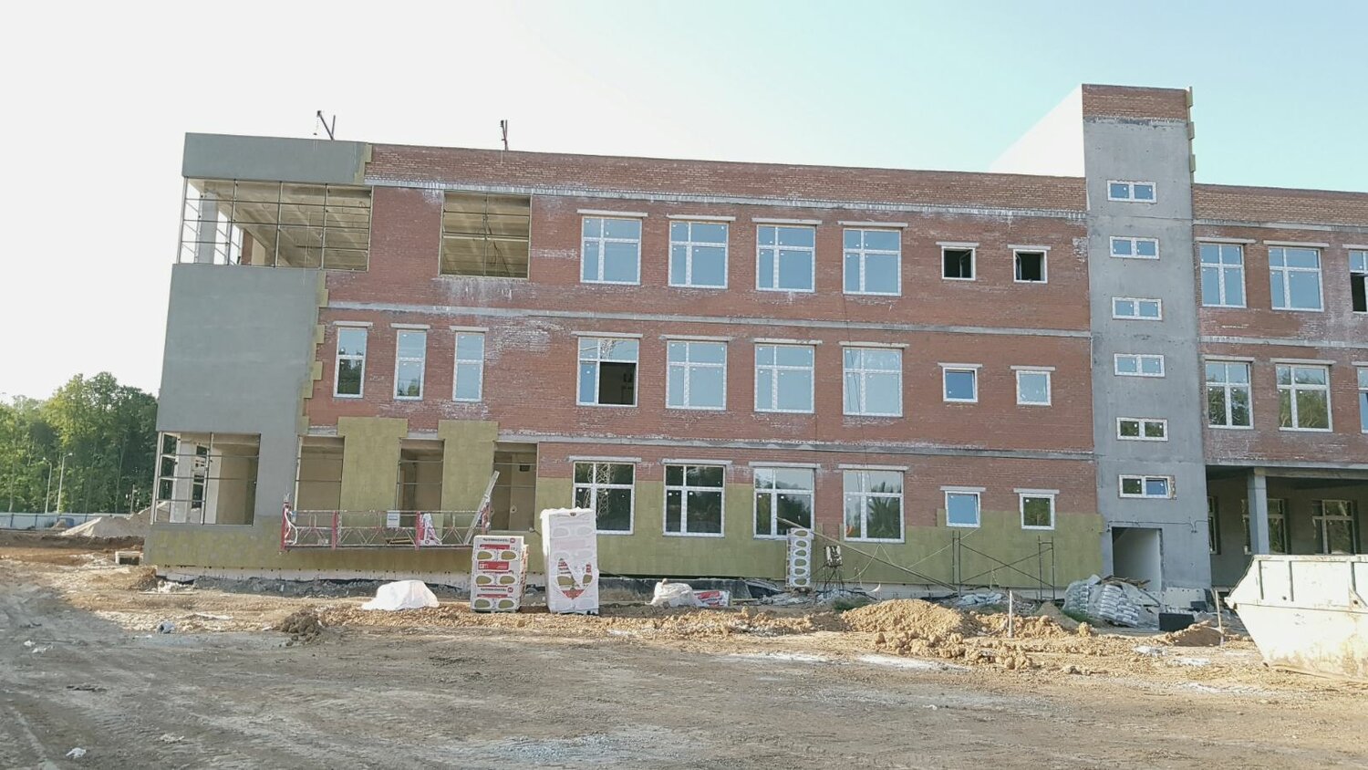 посёлки, детский сад, строительство, здание, стройка в полысаево детский сад