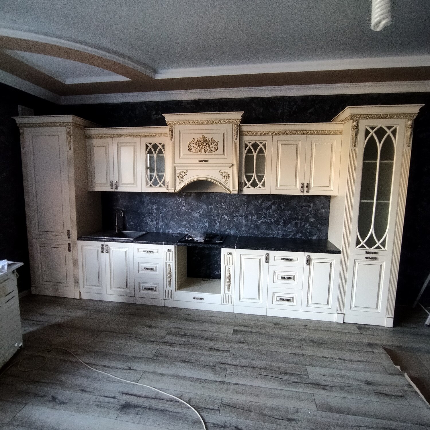 кухня азалия люкс буденновская фабрика, кухня валенсия угловая 2.55 на 1.2, кухня с патиной, кухонный гарнитур, кухня патриция мебельснаб