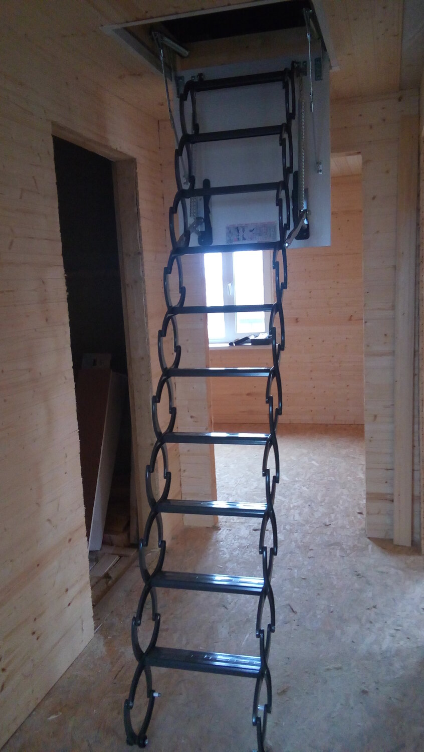 выдвижная лестница, металлическая лестница, loft ladder лестница, лестница для погреба, лестница на чердак