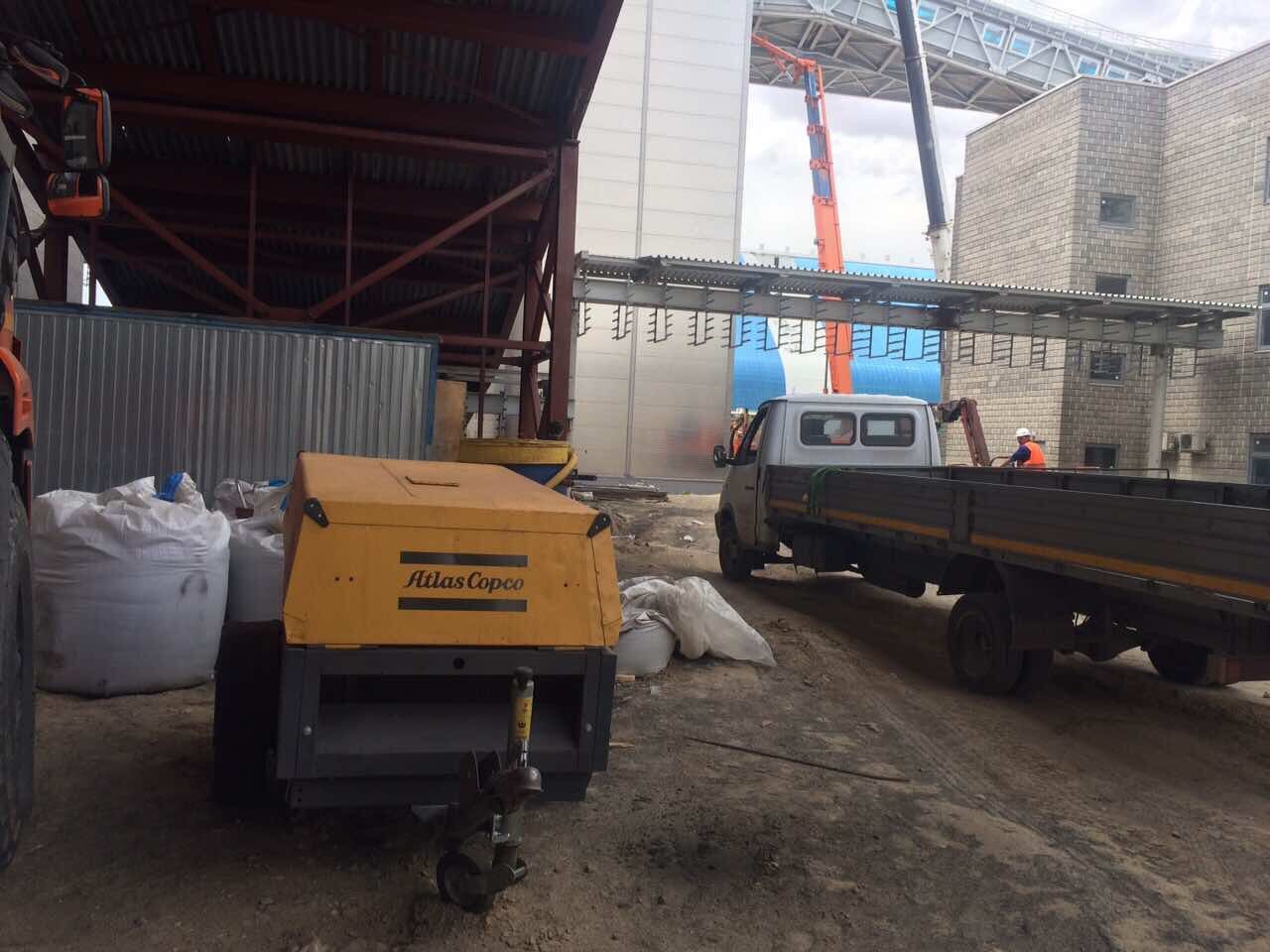 компрессор atlas copco xas 97dd euro box/115, стационарный бетононасос kcp китай, дизельный компрессор, автобетононасосы 60, стационарный бетононасос