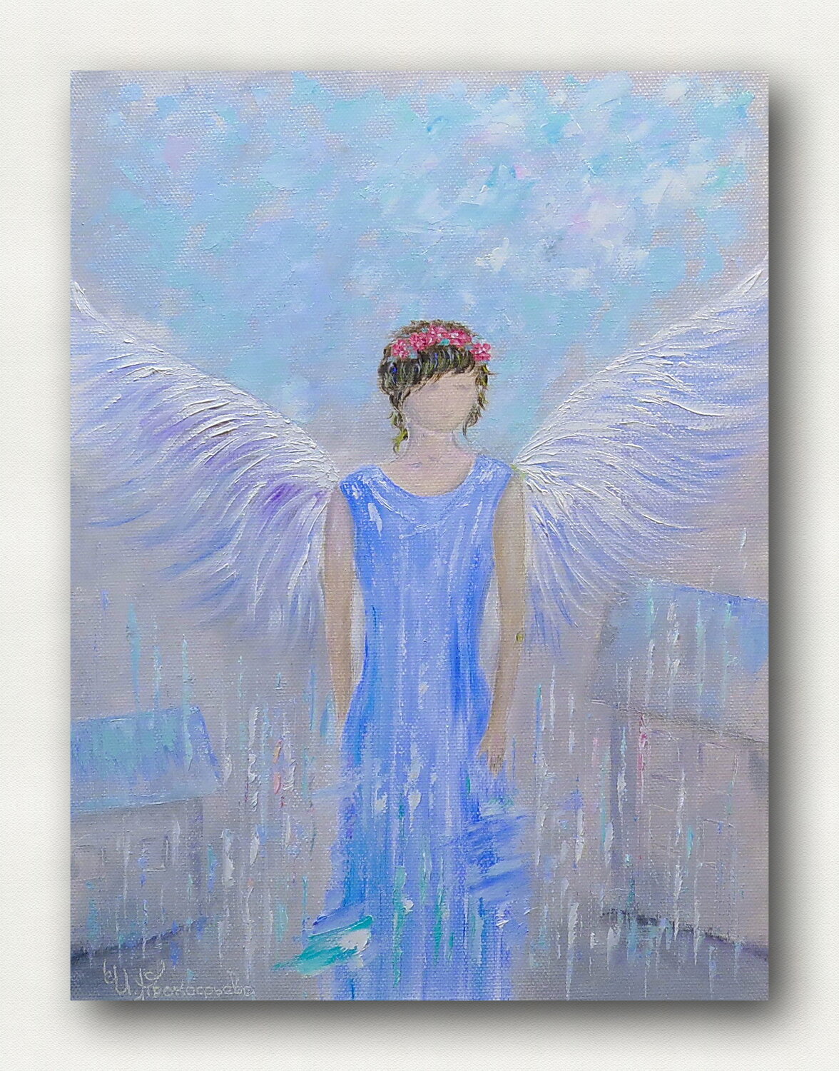 angel christine westphalen картины, картина ирины рабецкой ангел, картина ангелы, ангел картина маслом, масляная живопись