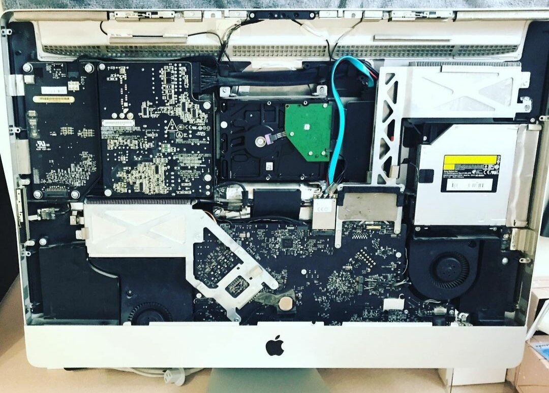 imac 27 2011 разъемы, внутренности imac mid 2011, imac 2011 ssd, imac 2011 ssd 240, imac 2011 крепление hdd