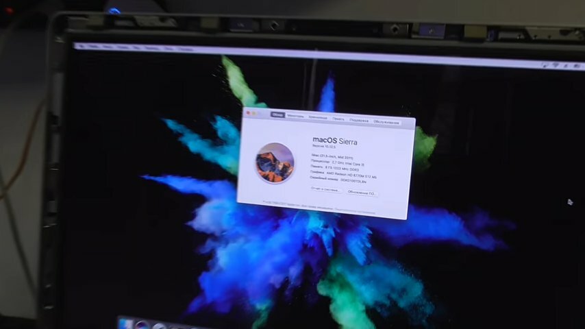 macbook pro, экран на macbook air 2017г, macbook, взрыв красок, мак ос хакинтош обои