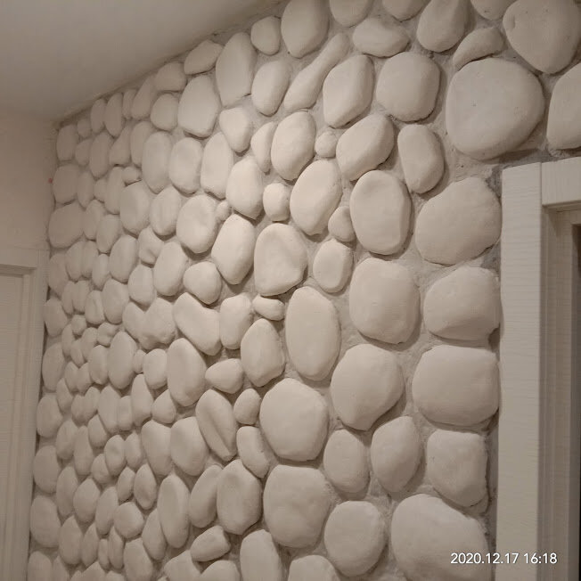 камни из папье-маше на стену, мозаика галька, декоративный камень из пенопласта, декоративные камни из папье маше, мозаика галька серая
