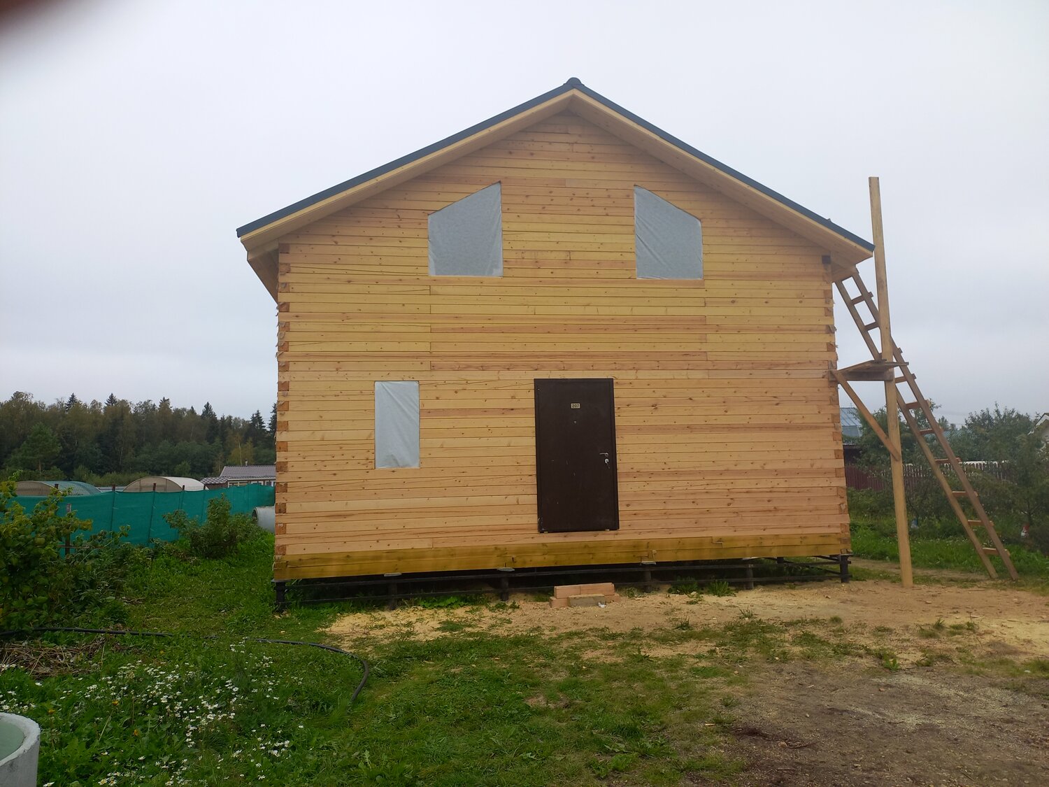 дом из бруса 1.5 этажа под усадку, каркасный дом, каркасный дом 6х7, сруб из бруса под усадку без отделки сыктывкар, дом