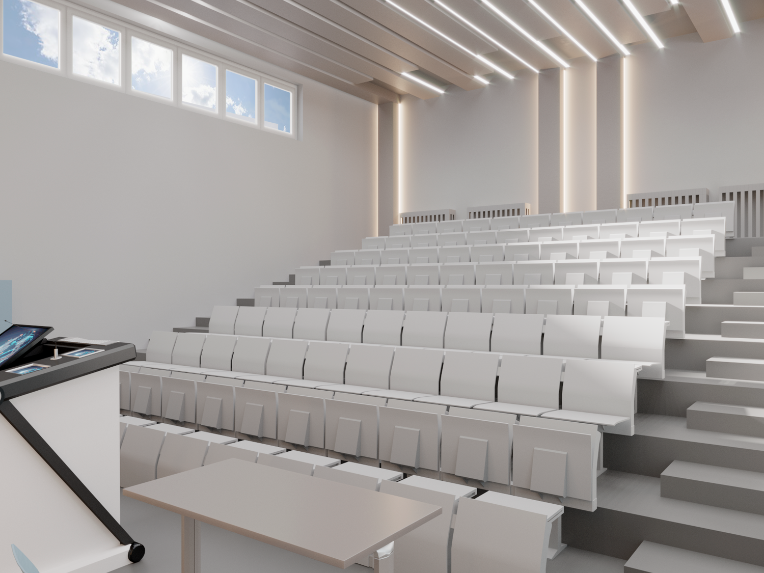 fh bielefeld university of applied sciences, большой зал, концертный зал, оборудование для лекционного зала, аудитории в мэси
