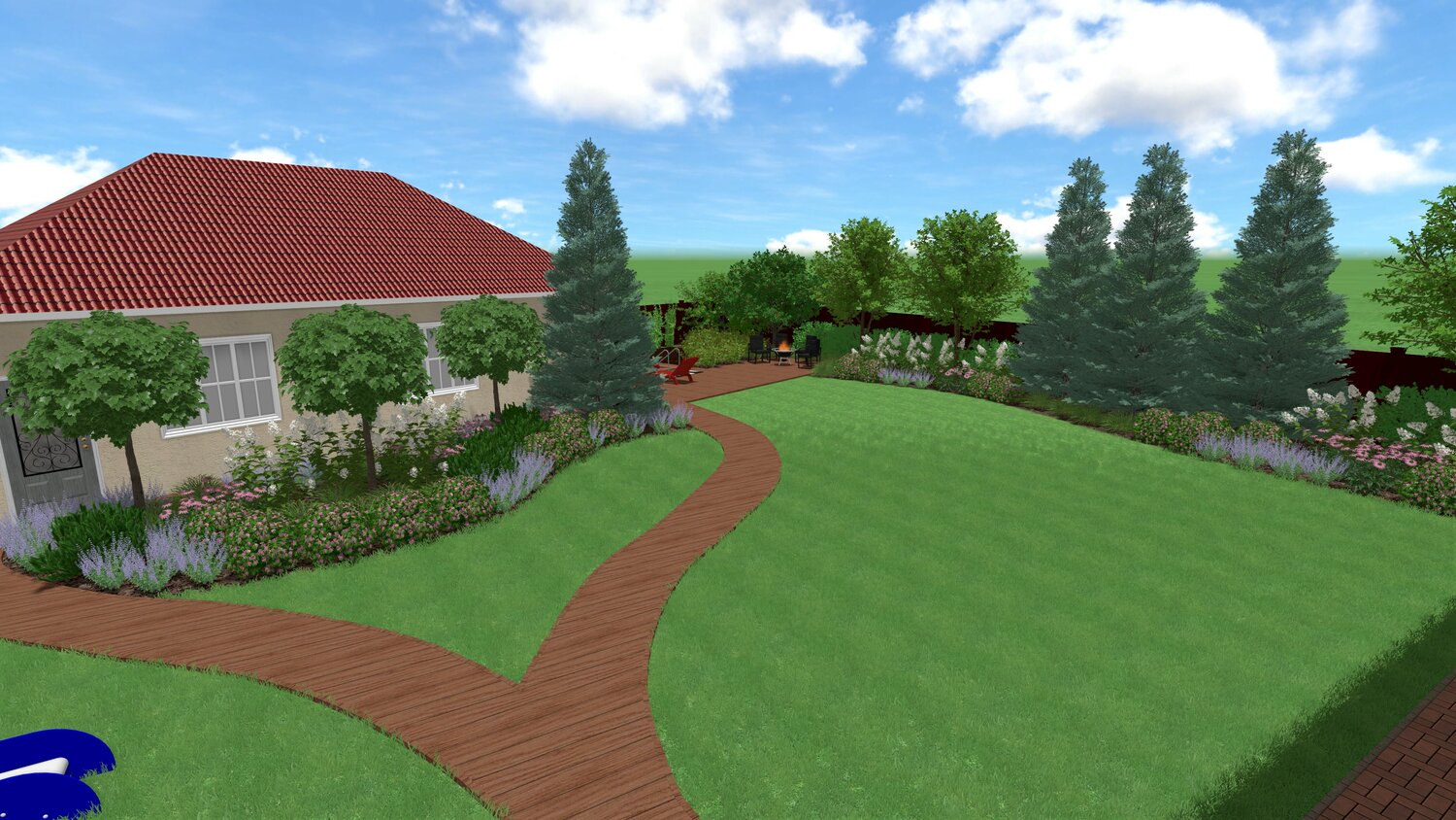 ландшафтные дизайны, проектирование ландшафтного дизайна, ландшафтный дизайн плитки на участке 10 соток, дизайн участка 15 соток, ландшафтное проектирование