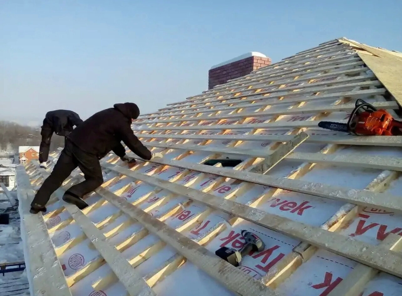 монтаж кровли, контробрешетка крыши, контробрешетка кровли, обрешетка кровли, кровля крыши