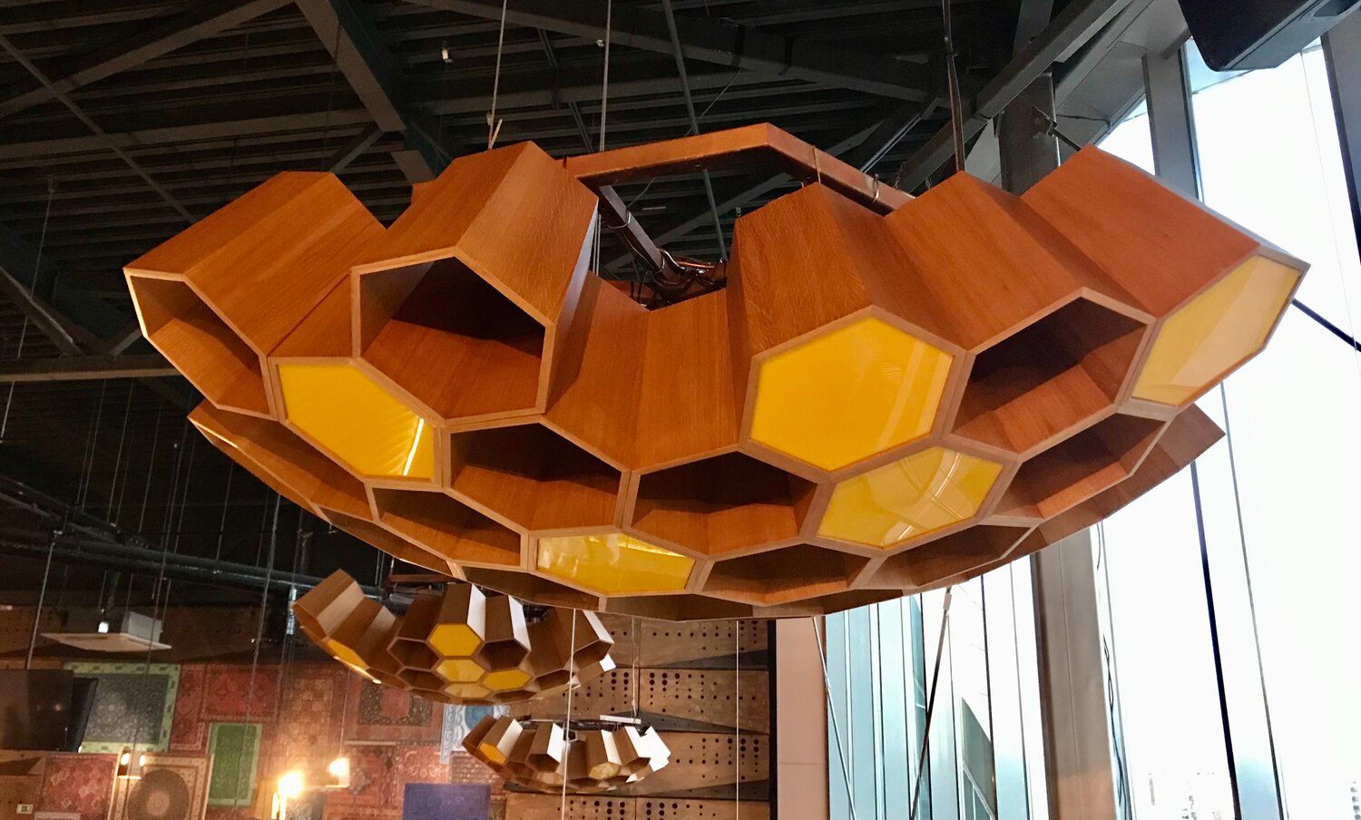 лампа потолочная железная соты, подвесной светильник, люстра luceplan honeycomb, потолочный светильник, светильник bayerlux люстра соты led 96w, led, 96 вт