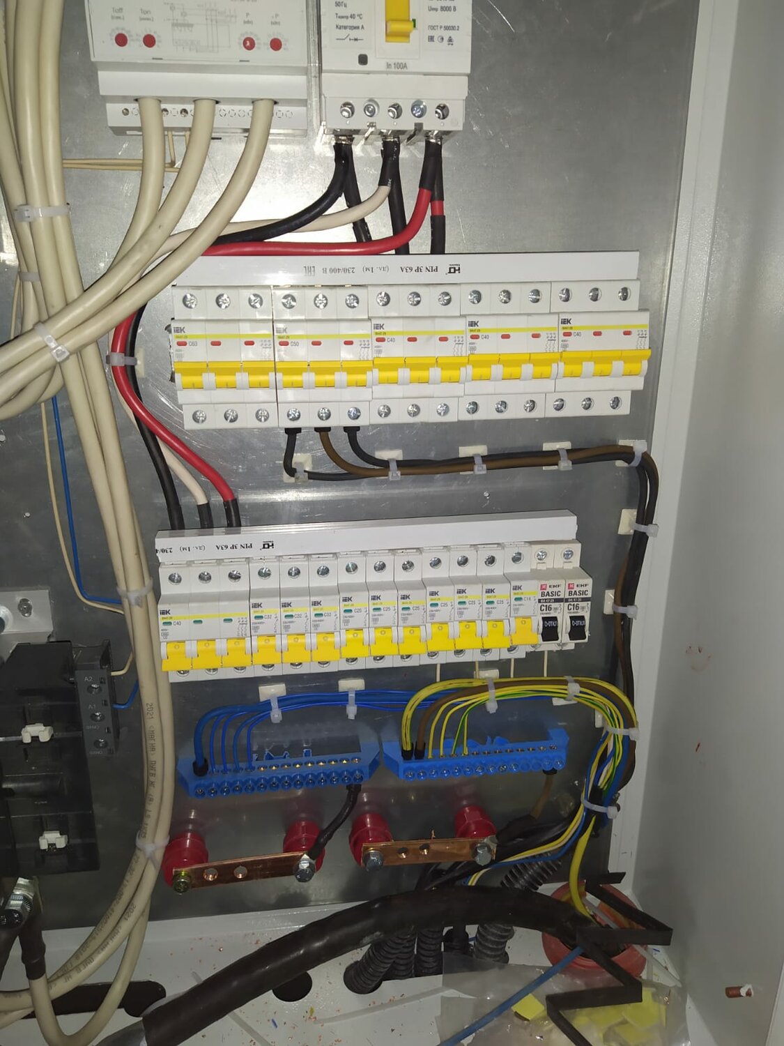 трехфазный электрощит, расключение силового щита, качественный электромонтаж, расключение распределительного щита, сборка распределительного щита 220