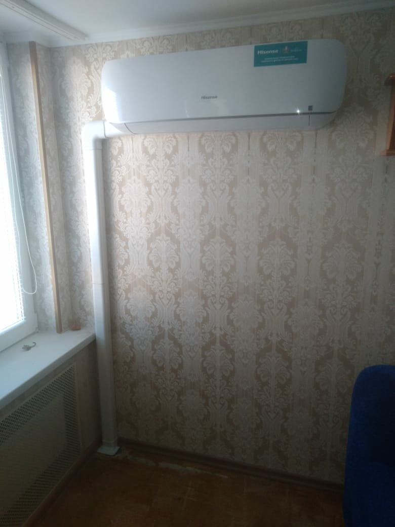 кондиционер, стандартный монтаж кондиционера, установка кондиционера, монтаж кондиционера, кондиционер в квартире