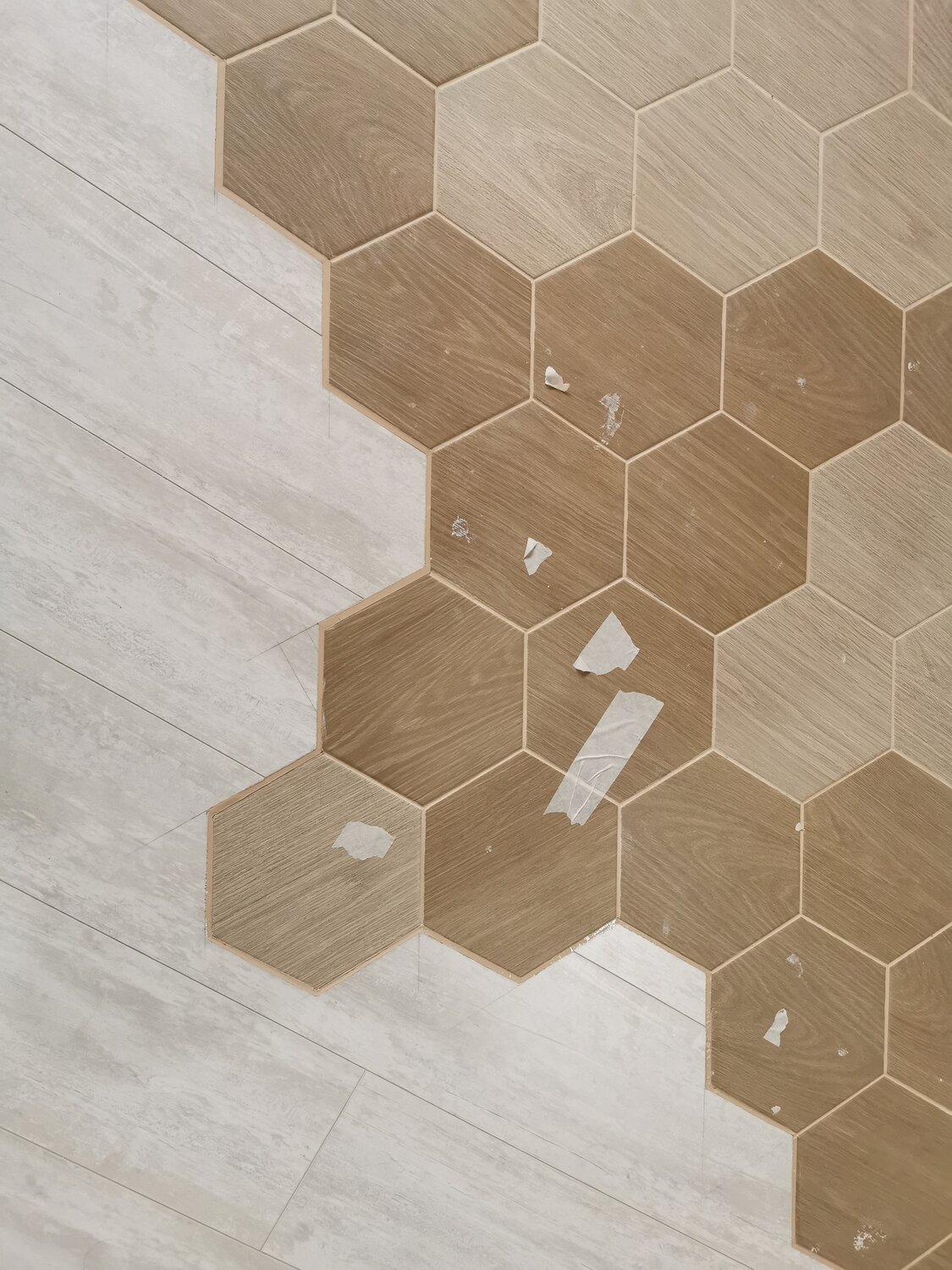 плитка напольная гексагон wood tiles 2, плитка напольная hexagon wood, шестигранная плитка, плитка соты, керама марацци гексагон дерево