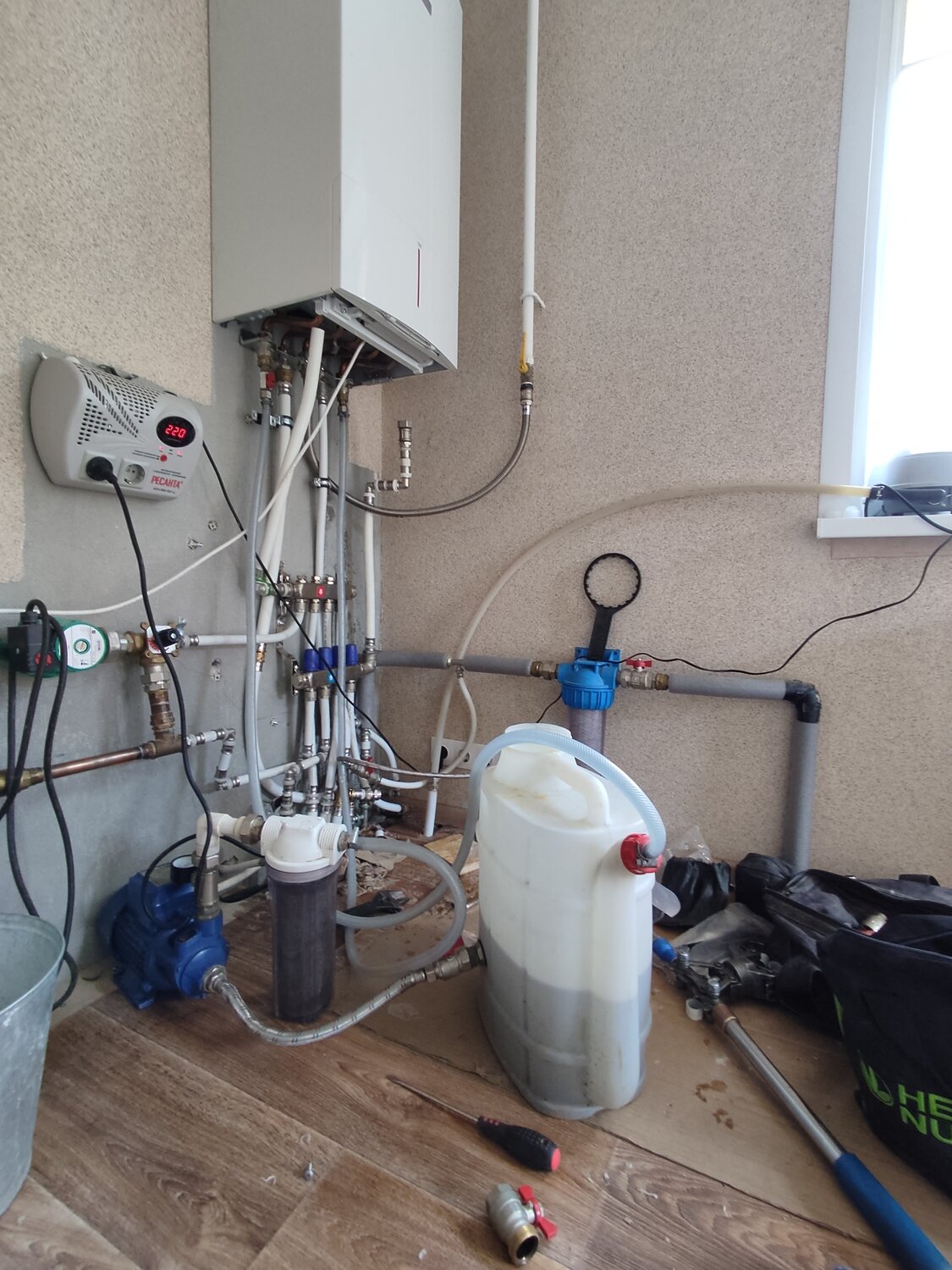 Очистка систем отопления и водоснабжения