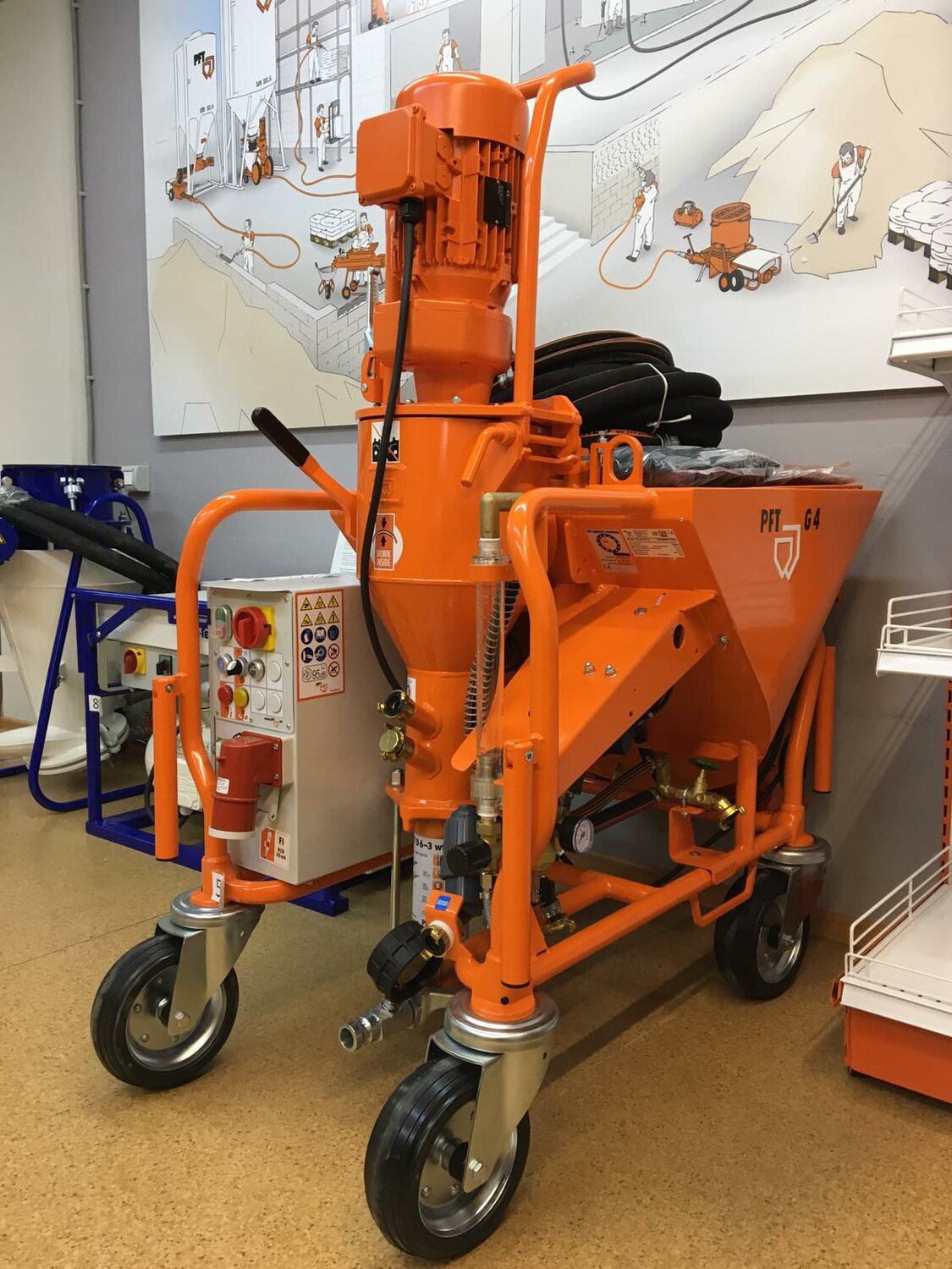 штукатурная станция pft g4 smart, штукатурная машина pft g4, штукатурные станции knauf pft g5, штукатурная машина, штукатурная станция gunpar g8 mono 230 v