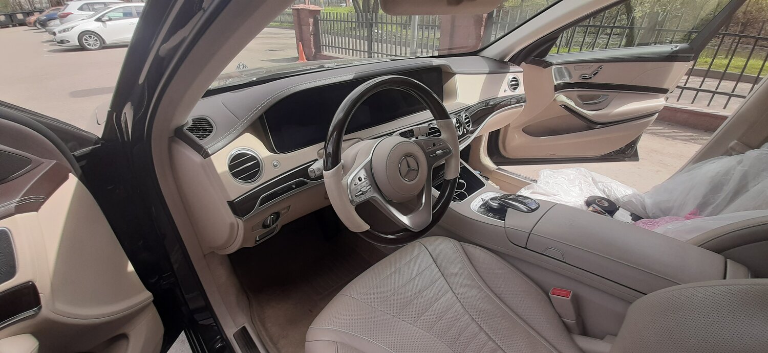 mercedes-benz s-класс, mercedes-maybach, mercedes-benz, mercedes-maybach s 450 4matic салон, Porsche Cayman II (981)
