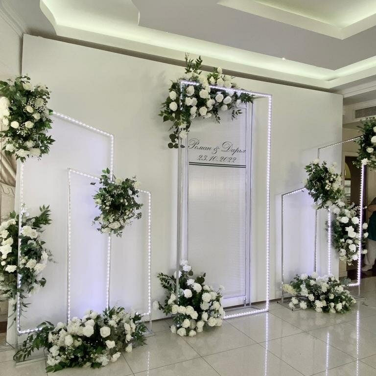 свадебный декор, свадебное оформление, небо декор президиум, свадебные декорации, свадебный дизайн