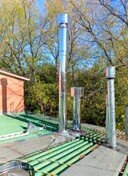 дымоходы, труба для дымохода, дымовая труба для котельной, устройство дымохода, металлический дымоход