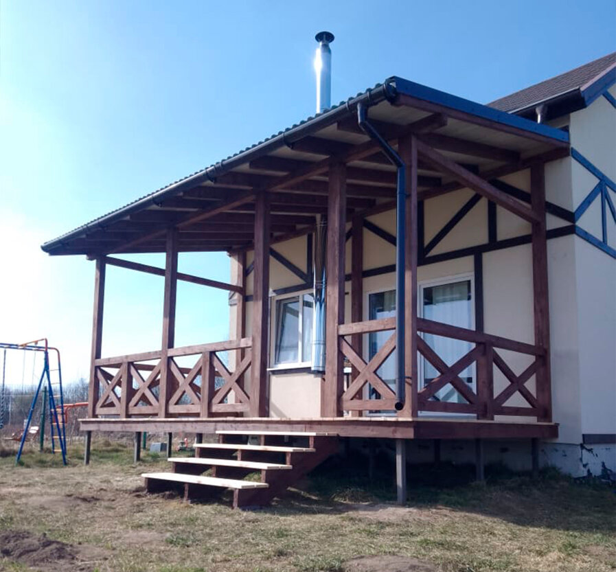 загородный дом, дом, веранды к дому, дом дача, строительство веранды
