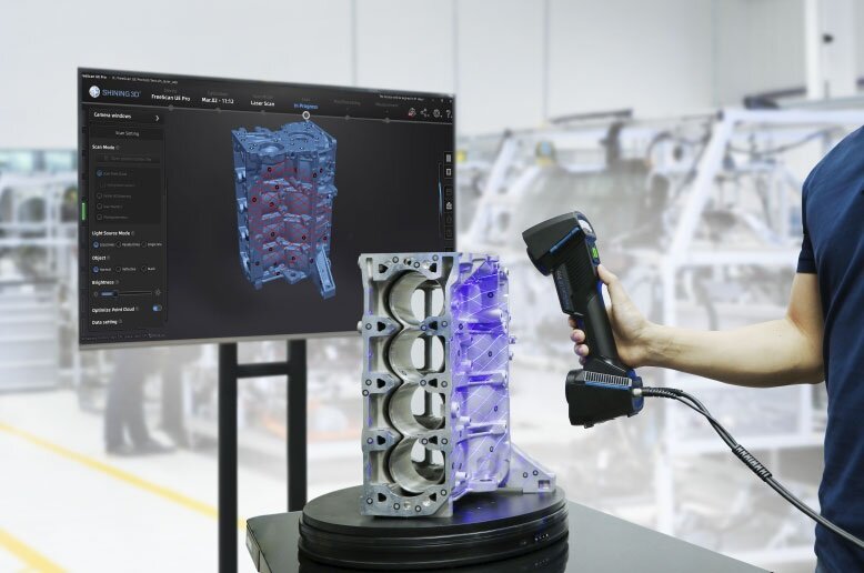 3 д сканер, shining 3d freescan ue pro, scantech 3d сканер, сканер шайнинг 3д интраоральный, 3 д сканирование
