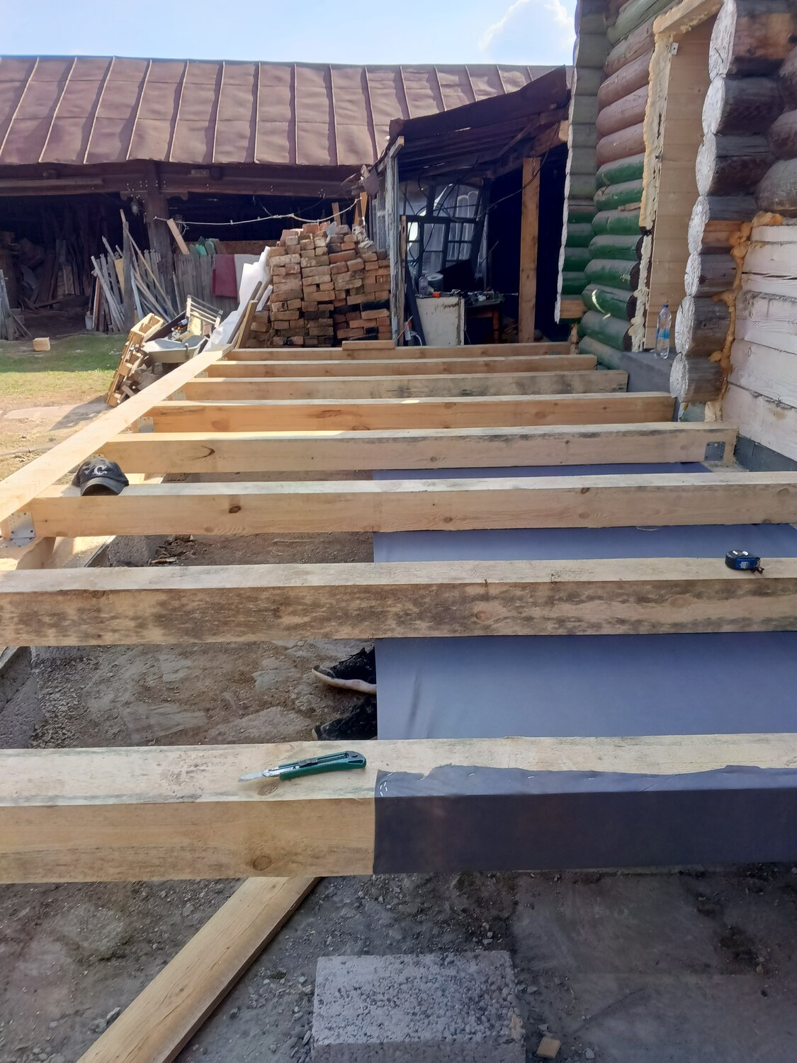 фундамент под террасу из бруса 150х150, фундамент под террасу, фундамент под террасу из бруса 150х150 веранды, фундамент для веранды, фундамент для террасы