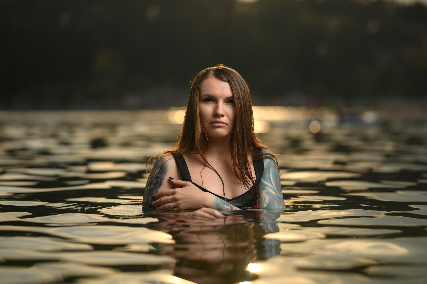 девушка в воде, фотосессии в воде, девушка, девушка в воде фотосессия, девушка в озере