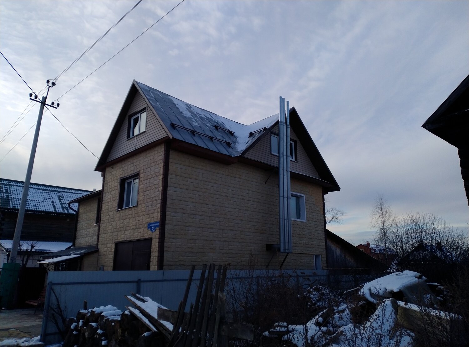 загородный дом, улица, дом, коттедж в деревне, дом коттедж