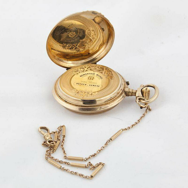 карманные часы, золотые карманные трехкрышечные часы, золотые карманные часы, золотые карманные часы «pateck geneve», карманные часы barth geneve