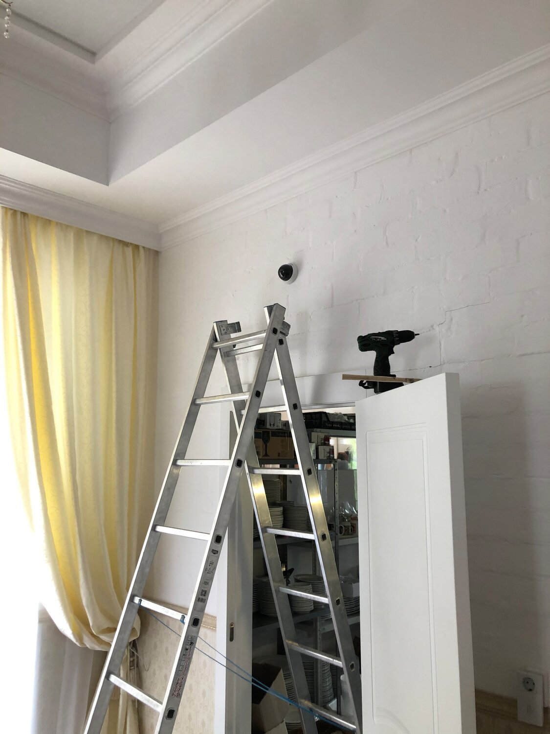 лестница, home renovation для заставки, квартира, стен, алюминиевая стремянка эйфель дуэт 208