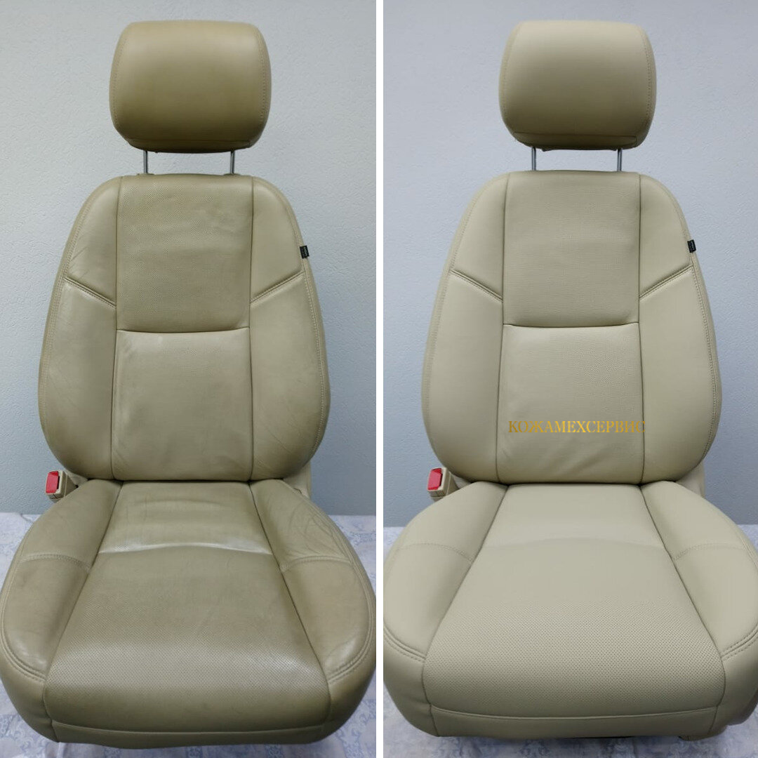 покраска кожи киев, сидение, кожа, сиденья мерседес w221, авто