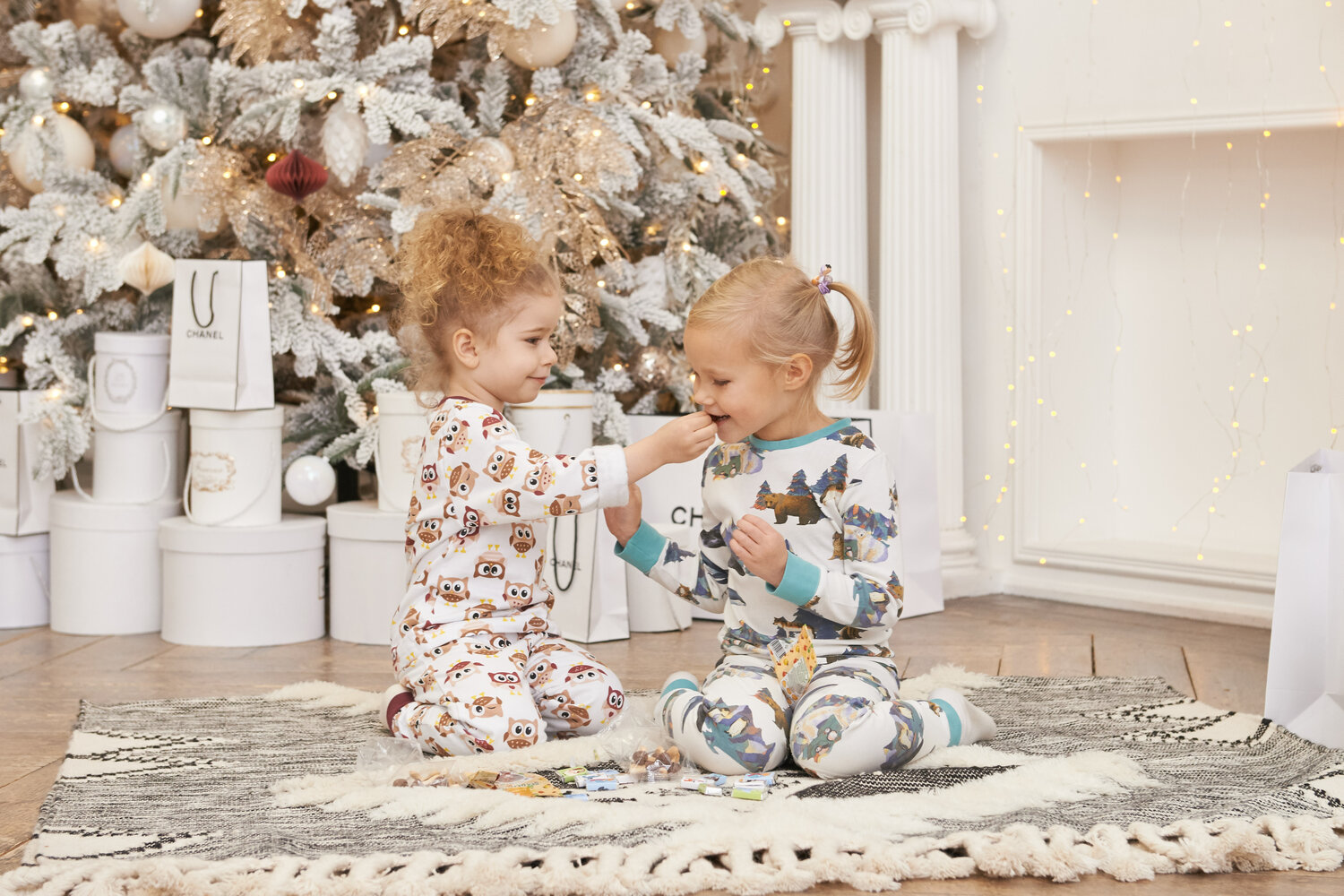 новогодняя фотосессия, детская фотосессия, домашняя детская новогодняя фотосессия, детки, дети