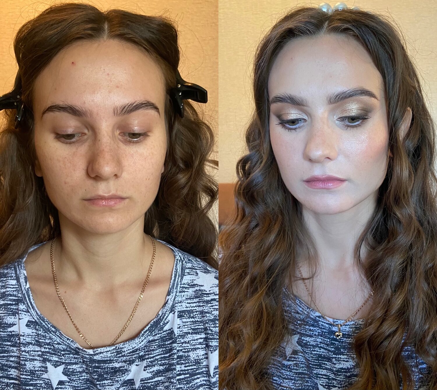 макияж, прически и макияж, девушка, свадебный макияж, коррекция бровей с окрашиванием и дневной макияж
