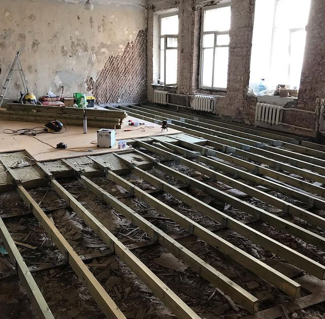 демонтаж пола сталинка ж.б. перекрытия, реконструкция перекрытий зданий, здание, перекрытие, рдк красногвардейское адыгея