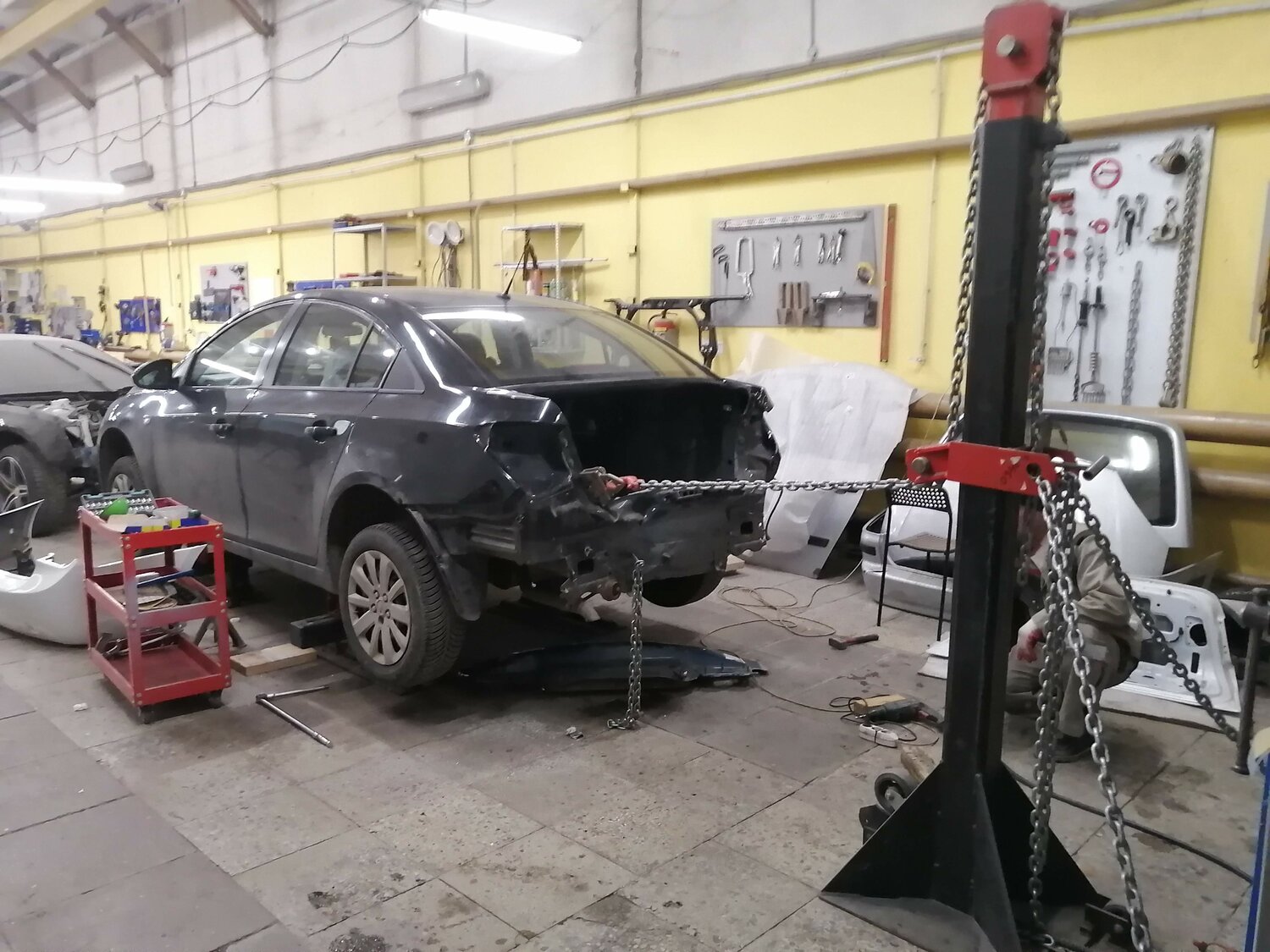автомобиль, стапель, авто, форма для кузовного ремонта, автосервис