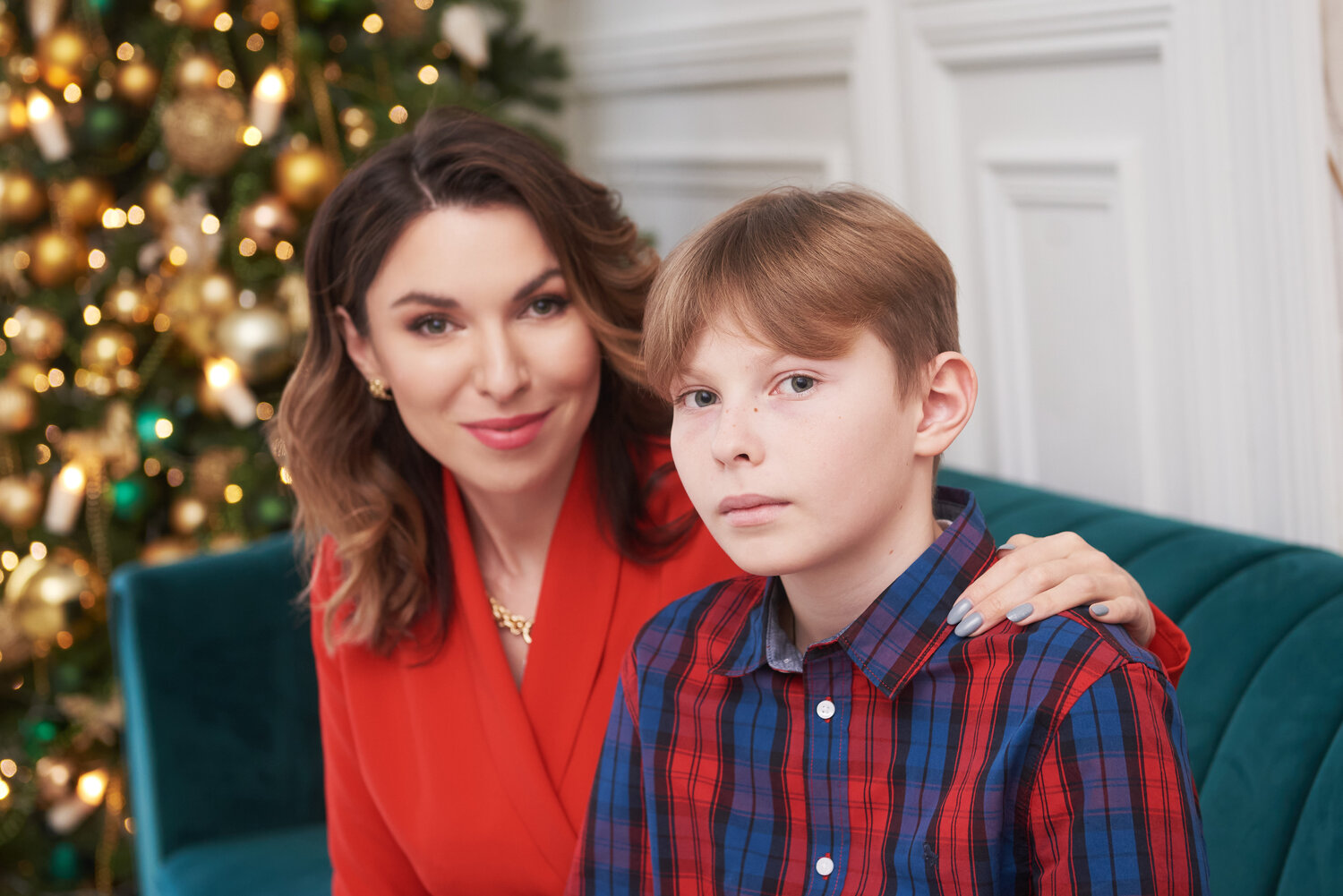 ребёнок, семейный, новогодняя фотосессия, человек, екатерина климова с сыновьями