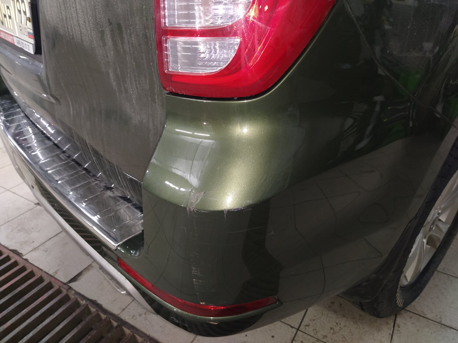 авто, автомобиль, полировка бампера, точечная покраска автомобиля, покрасить царапины на бампере