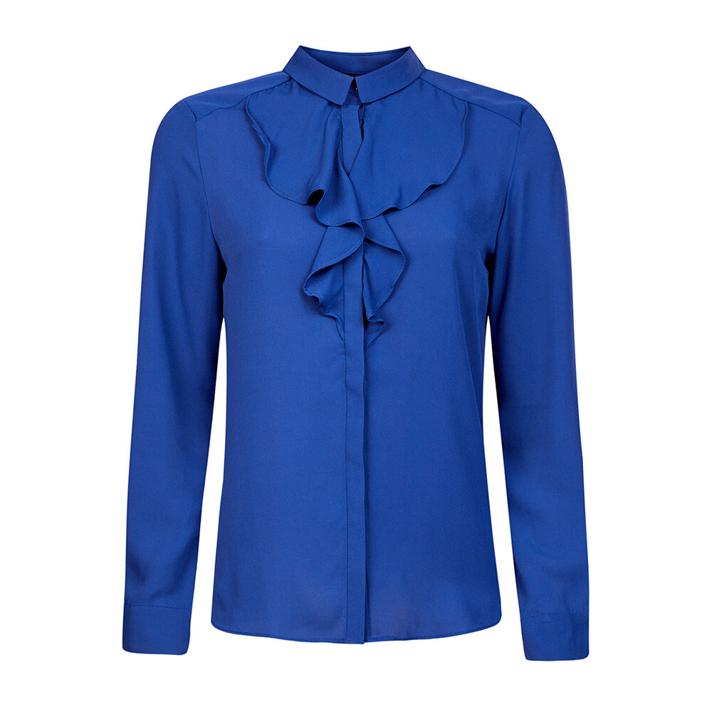 синяя блузка, блузка без модели, женские блузки, блузка свободного кроя, модные блузки